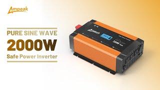 Introducing the upgarde Ampeak 2000w pure sine wave inverter