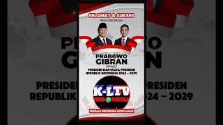 KLTV INDONESIA Mengucapkan Selamat Atas Pelantikan PRESIDEN -WAPRES 2024-2029