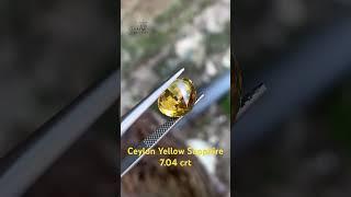 Natural Ceylon yellow Sapphire #sapphire #gemstone #bluesapphire #mineral