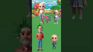 New wigs for my family #cartoon #animation #shorts #usafunnyvideos #funny #english
