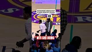 KD Watching Angel Reese Hoop 