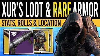 Destiny 2: XUR'S WEAPONS & HIGH STAT EXOTIC! 5th May Xur Inventory | Armor, Exotics & Location