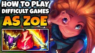 This is how I play HARD GAMES as ZOE in HIGH ELO