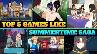 Top 5 Games Like Summertime saga EzrCaGaminG | 2D Visual Novels | Part-1