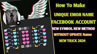 How to Make Unique Emoji Name Account on Facebook 2023 | Create Unique Emoji Name Facebook ID 2023