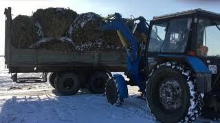 Мтз буксует по снегу