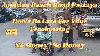 Thai ST Freelancers Go To Work 2nd Job | Teasing Westerners @Jomtien Beach Pattaya ,Shorts Cover Up