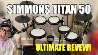 Simmons Titan 50 Ultimate Review - New Simmons Drum Electronic Drum Kit 2022 - Best Cheap E-Drums!