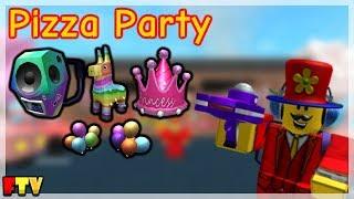 HOW TO GET ALL THE PIZZA PARTY EVENT ITEMS ON ROBLOX!