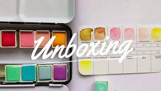 Unboxing Prima Watercolors Pastel Palette | Stop Motion Video