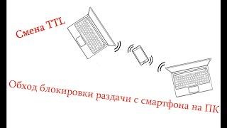 Смена TTL на ноутбуке (обход блокировки раздачи интернета с смартфона на пк)