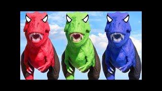 DINOSAUR Tyrannosaurus MOSASAURUS EVOLUTION of GODZILLA, Carnotaurus T,Rex Jurassic World