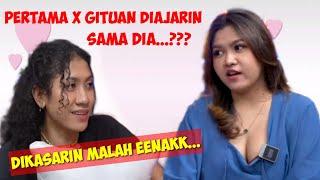 pertama kali gituan...!! diajarin sama dia...!!???