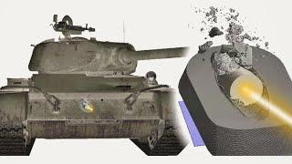 Super Pershing vs T-44 | Armor Penetration Simulation