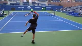 Paolo Lorenzi "Animal Mode" Training Court Level View - Tennis Italy