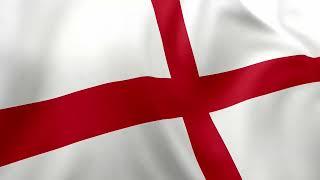 HD England National Flag Waving Animation (St George's Cross Flag) | 3 Hours Loop 󠁧󠁢󠁥󠁮󠁧󠁿