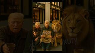 Trump, Biden, and the Lion Who Forgot His Mission parody
