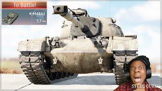 The WORST STOCK tank in War Thunder!  STOCK M48A1 PAINFUL GRIND Experience!