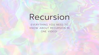 2.  Recursion | Complete Recursion in One Video | Explained with Examples in Python!