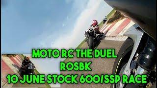 MotoRC The Duel / RoSBK Motorpark Romania  10 June 2018 Stock 600/SSP race  Dual view on board