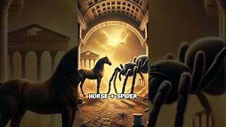 horse mix to spider hybrid animal #hybrid #spider #horse #rareanimals, #epicanimals #fantasyanimal