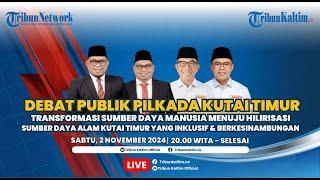  DEBAT PUBLIK PERTAMA CALON BUPATI-WAKIL BUPATI KUTAI TIMUR (KUTIM) 2024