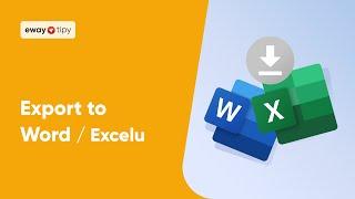 How to Export Data Into Excel File by One Click in eWay-CRM