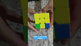 This ONE Formula Solves the L-Cross Instantly! //Speedcubers Use THIS for the L Cross!  #shorts