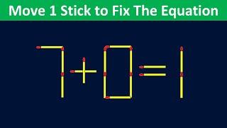 Improve IQ - Fix The Equation #matchstickpuzzle #simplylogical