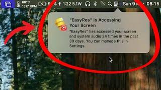 Fix "Accessing Your Screen" popup nag notification macOS Sequoia