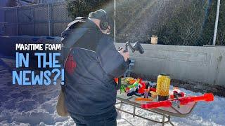 Maritime Foam (Anthony Stuart, AKA The Nerf King) on CBC television here in New Brunswick!