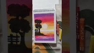 Easy Oil Pastel Paintings #shorts #ytshorts #shortvideo #art #drawing #painting #oilpastel #artist