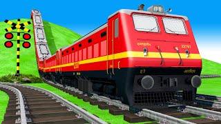 【踏切アニメ】あぶない電車 KERETA WADIDAW !! Tebak Gambar Kereta Api Fumikiri 3D Railroad Crossing Animation