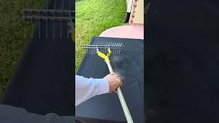 Efficient Lawn Cleanup: 15-Inch Steel Thatch Rake Review!