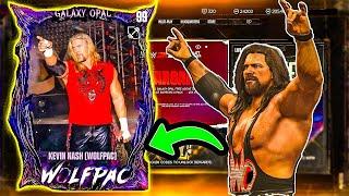 99 OVR Kevin Nash Galaxy Opal Wolfpack Card In WWE2K24 My Faction