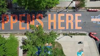 Virginia State University's 'Greater Happens Here' Street Mural on University Avenue