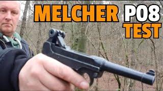  MELCHER P08 TEST  Testing the Parabellum Luger 08 Blank Replica by Melcher