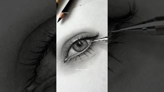 Drawing my latest pinterest save | Realistic eye #artist #sketch #pencildrawing #charcoalart #art