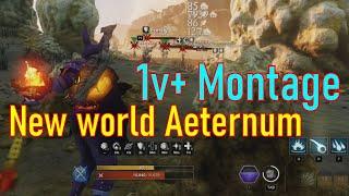 1v15 in New World Aeternum Montage 18 | Wait for it!