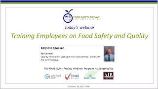 Training Employees on Food Safety and Quality