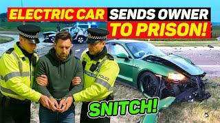 EVery ELECTRIC CAR has a BLACKBOX RECORDER! This Porsche Taycan SNITCHED on it's OWNER to the COPS!