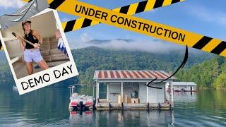 REMODELING a FLOATING House... Step 1: DEMO 
