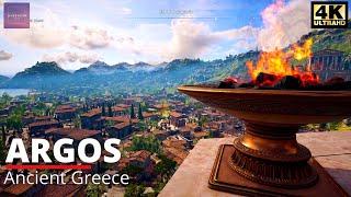 Walking in the Ancient Greek City of Argos [ Assassin's Creed: Odyssey - 4K Ultra Max Graphics ]