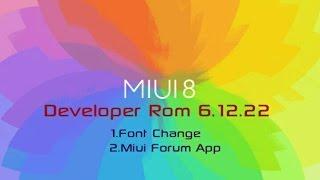 Features of miui 8 developer rom 6.12.22