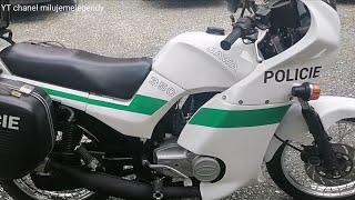 Jawa 350/640 policie. Policejní jawa (replika) ukázka