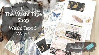 Washi Tape 5 Ways! | The Washi Tape Shop | Something Different for Card Making Backgrounds!