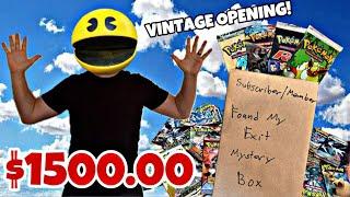 $1500 Pokémon Mystery Box #2 VINTAGE Guaranteed! #reaction #pokemon #fyp #opening #pokemontcg #cards