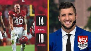 ESPN react to College Football Week 6: Arkansas knocks off No. 4 Tennessee 19-14 in dramatic fashion