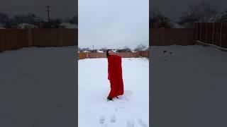 Bollywood Mood  #minivlog #texaslife #saree #snow #snowfall #bollywood #srkfan ️️