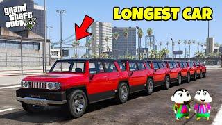 GTA 5 : SHINCHAN, PINCHAN AND FRANKLIN MADE THE LONGEST CAR  IN LOS SANTOS